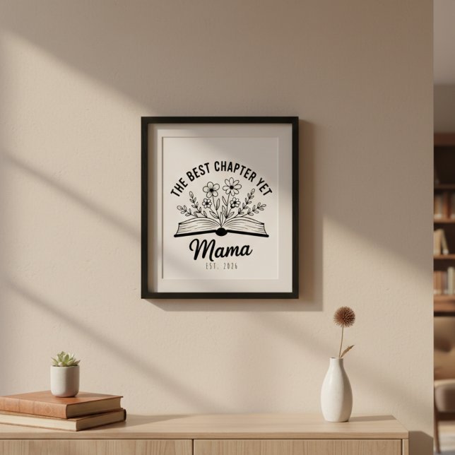 Poster Meilleure œuvre d'art littéraire sur la maternité (Créateur téléchargé)