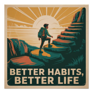 Poster Meilleures habitudes, meilleure vie