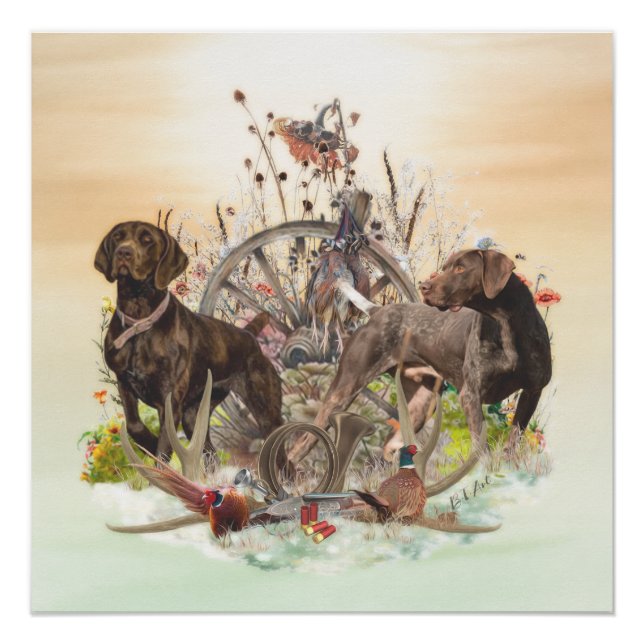 Poster Meilleures heures de la journée à la chasse, GSP (Devant)