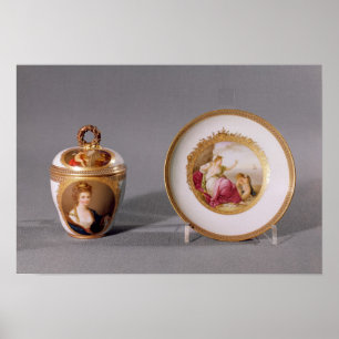 Poster Meissen tasse, couvercle et soucoupe
