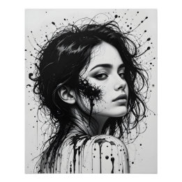 Poster Mélange de Portrait