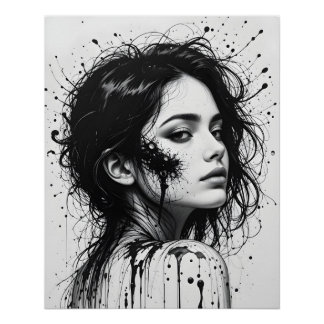 Poster Mélange de Portrait