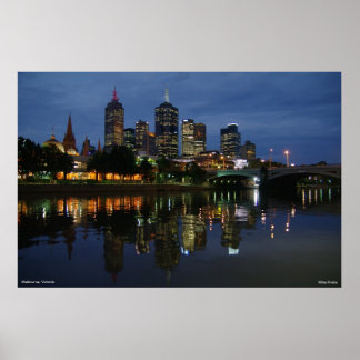Poster Melbourne Skyline