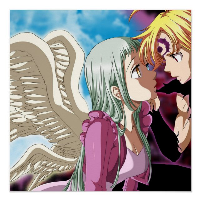 Poster Meliodas et Elizabeth (Devant)