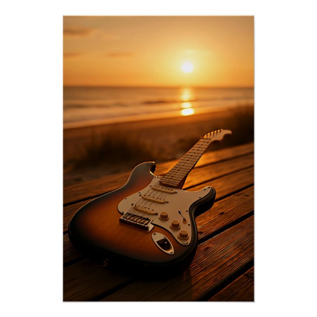 Poster Mélodie du coucher de soleil (Devant)