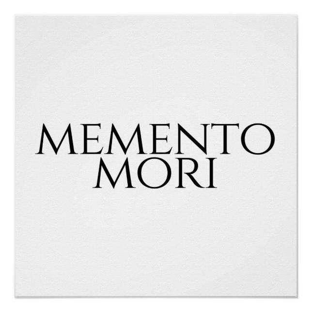 Poster Memento Mori (Devant)