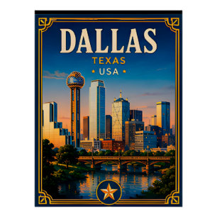 Poster ⭐ Mémoire de vacances à Dallas Texas