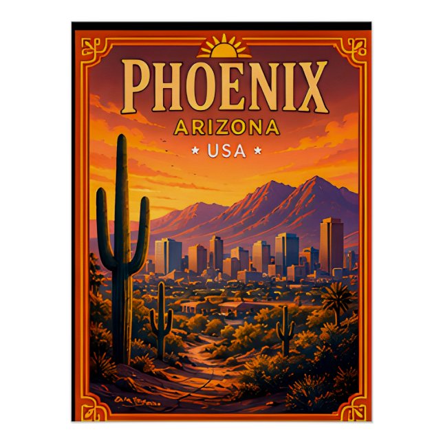 Poster 🌵 Mémoire de vacances dans le désert de Phoenix A (Devant)