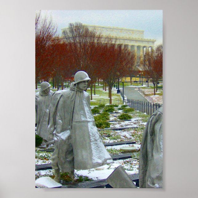 Poster mémorial coréen washington (Devant)