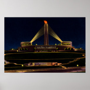 Poster Mémorial de la Liberté du Missouri de Kansas City