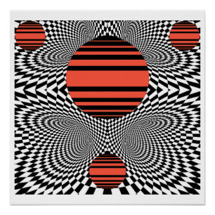 Poster Memphis OpArt