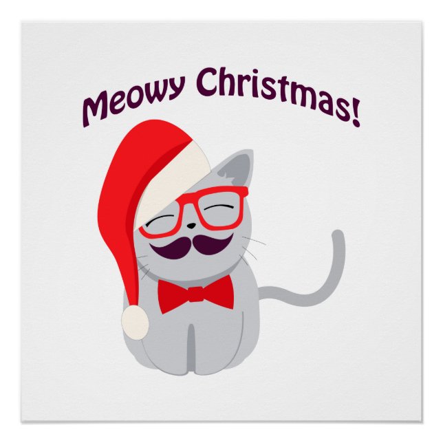 Poster Meowy Christmas ! (Devant)