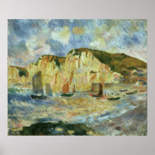 Poster Mer et Falaises par Pierre Renoir, Vintage Fine Ar