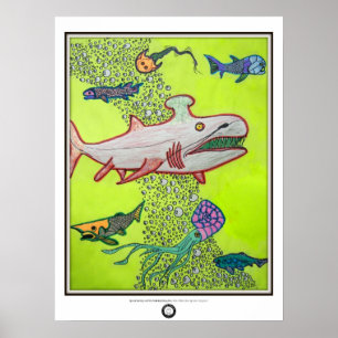 Poster Mer jaune Paleo