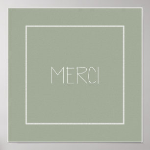 Poster MERCI - Merci - Français