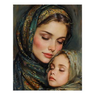 Poster Mère et enfant
