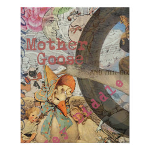 Poster Mère Goose Nursery Rhyme Fairy Tale