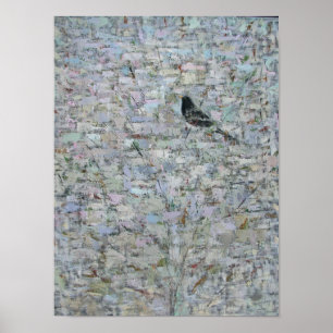 Poster Merle dans l'arbre 2012