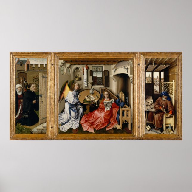 Poster Merode Alterpiece de Robert Campin (Devant)