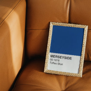 Poster Merseyside Toffee Blue - Pleine Largeur