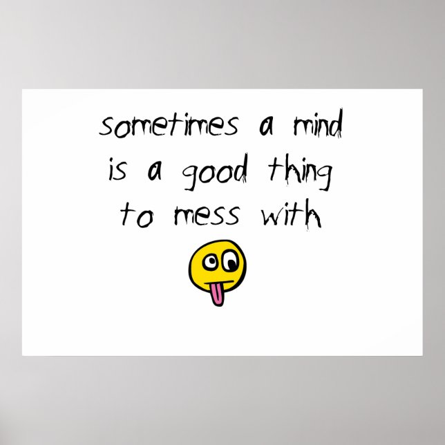 Poster Mess with a Mind (Devant)