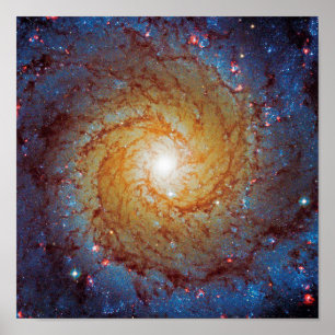 Poster Messier 74 Galaxie Spirale Photo Espace