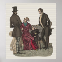 Messieurs élégants de la période Biedermeier