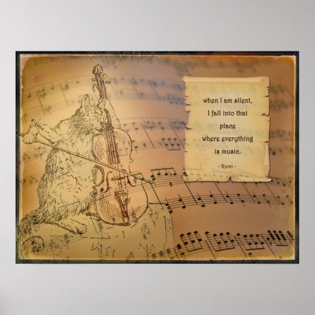 Poster met gedicht Rumi (Devant)