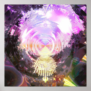 Poster Metallic Mandelbrot 3