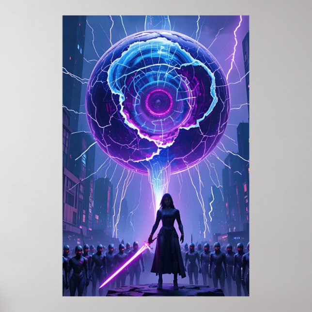 Poster Metamorfosis Sci-Fi - Guerrier futuriste (Devant)