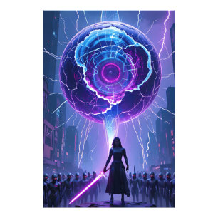 Poster Metamorfosis Sci-Fi - Guerrier futuriste