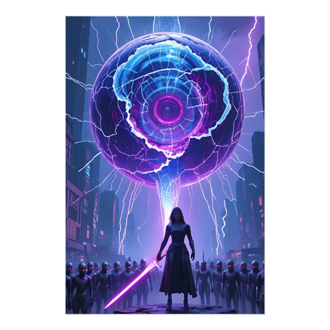 Poster Metamorfosis Sci-Fi - Guerrier futuriste (Devant)