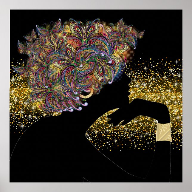 Poster MÉTAMORPHOSE Papillon Dame (Devant)