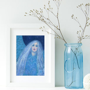 Poster Metelitsa Neige fille Snégurochka Noël Angel