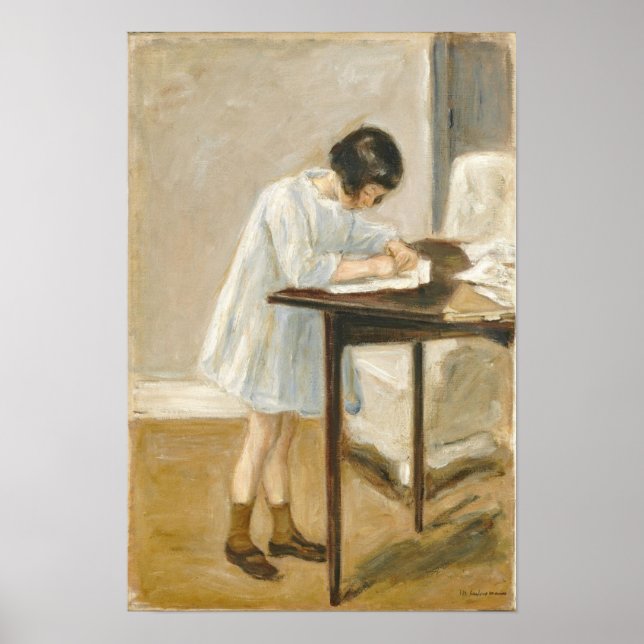 Poster Meurent le beim Schreiben d'Enkelin (Devant)