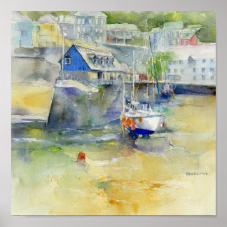 Poster Mevagissey Saint Austell Cornwall