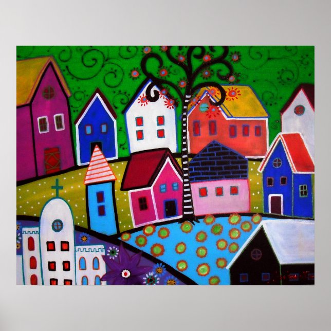 POSTER MEXICAN TOWN (Devant)