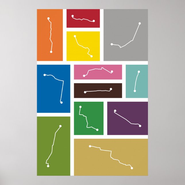 Poster Mexico - Palettes de transport en commun (Devant)