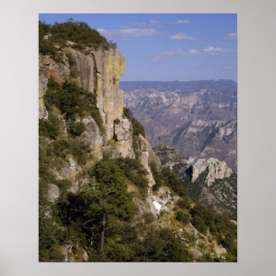 Poster Mexique, Etat du Chihuahua, Canyon du cuivre. CECI