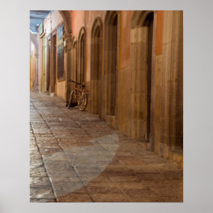 Poster Mexique, San Miguel de Allende, Trottoir avec