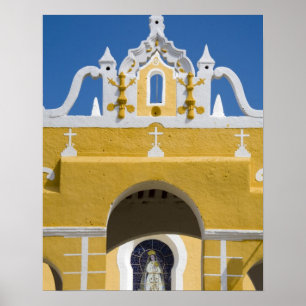 Poster Mexique, Yucatan, Izamal. Le couvent franciscain