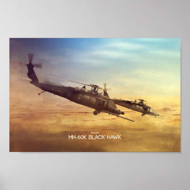 Poster MH-60K Faucon noir (Devant)