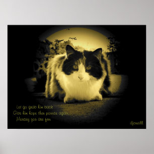 Poster Mice Are Fun Peep Hole Kitty Haiku