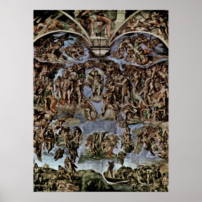 Poster Michel-Ange Buonarroti - Le jugement Dernier (Devant)