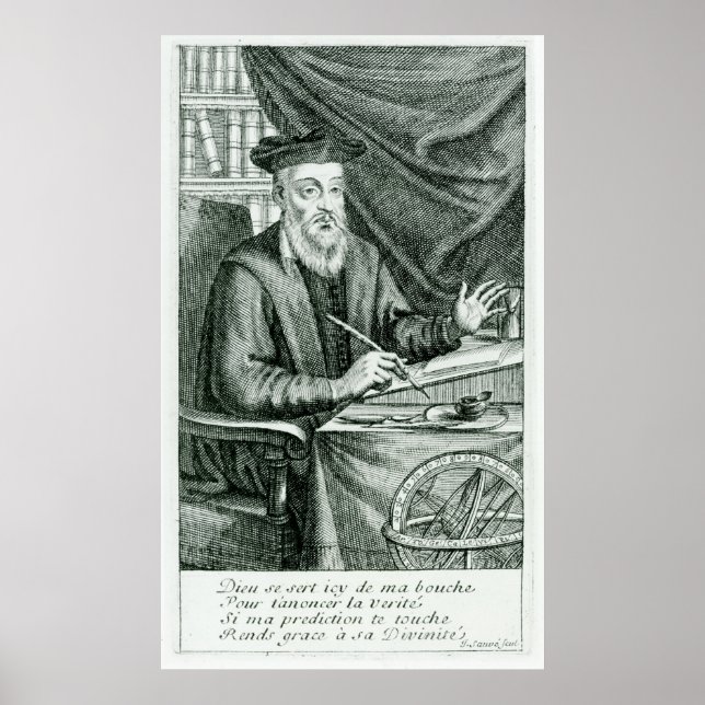 Poster Michel de Nostredame (Devant)