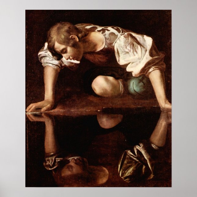 Poster Michelangelo Merisi da Caravaggio-Narcissus (Devant)
