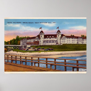 Poster Michigan City Indiana Hotel Golfmore