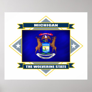 Poster Michigan Diamond