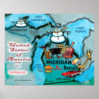 Poster Michigan USA