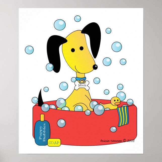 Poster Mick et Henry prennent un bain (Devant)